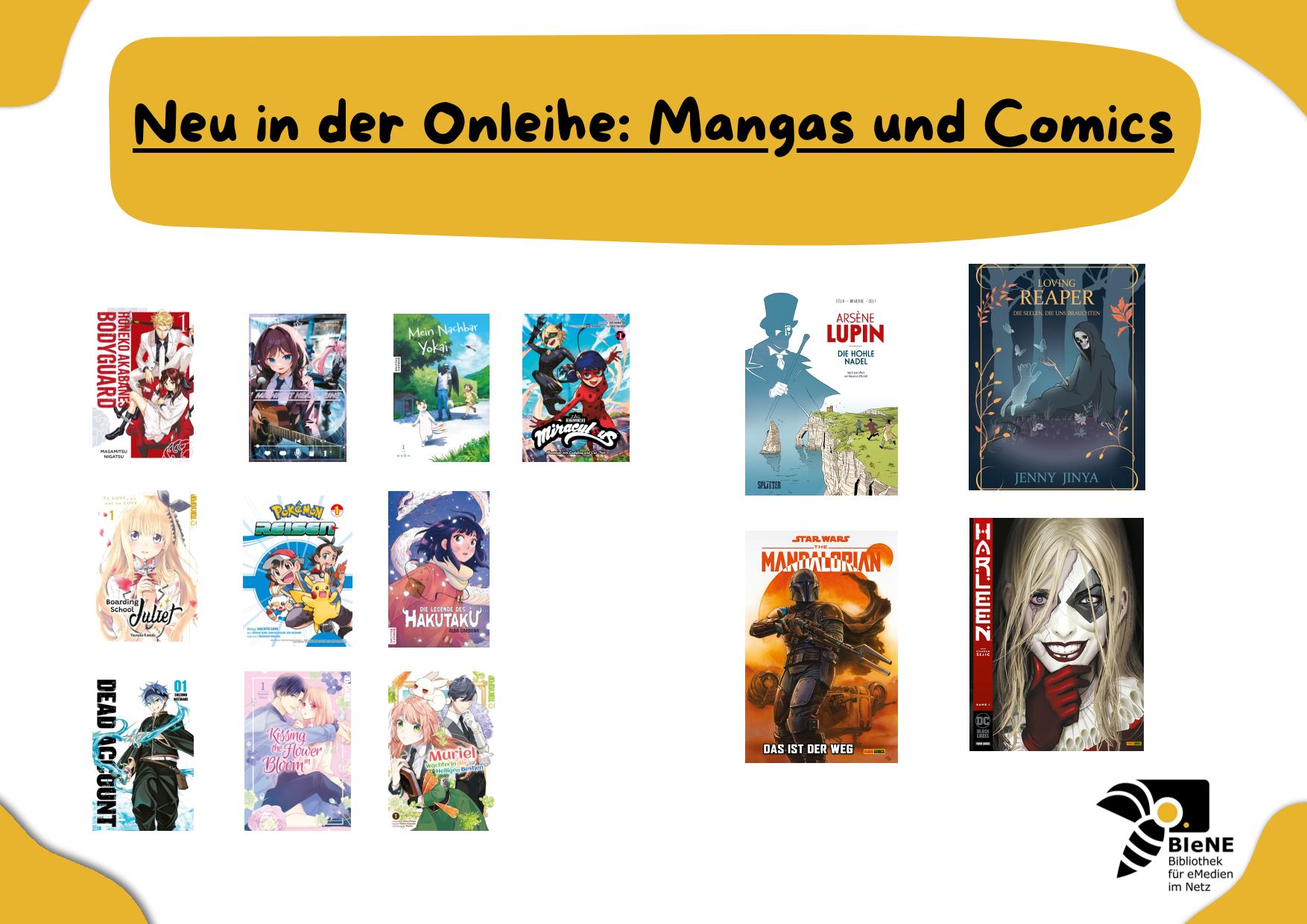 Neu in der Onleihe: Mangas und Comics