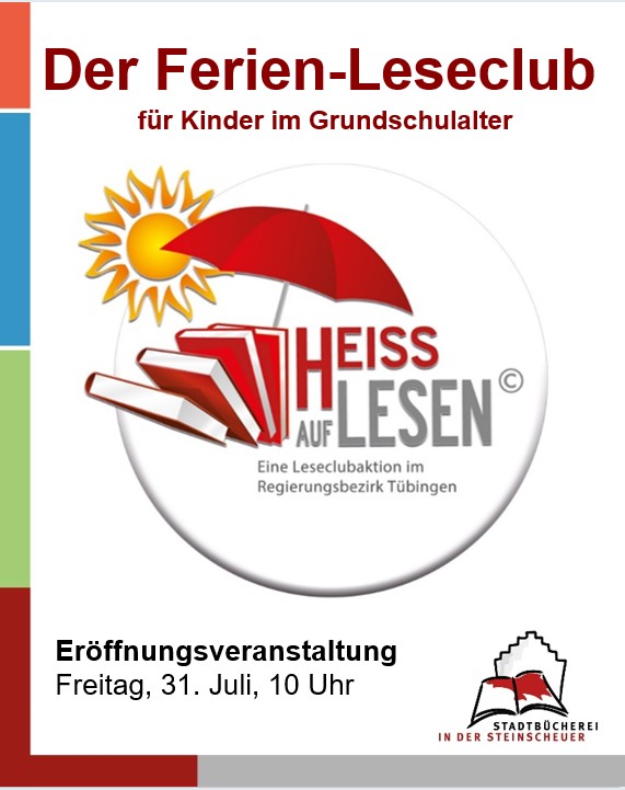 Plakat Ferien-Leseclub mit Verlinkung