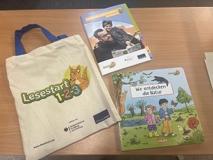 Lesestart Tasche, Buch und Broschüre